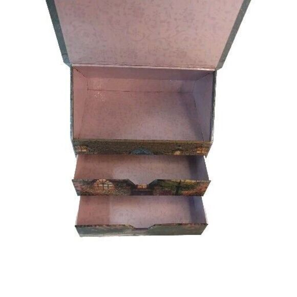 Thomas Kinkade Country Cottage House Keepsake Box Jewlery Storage No Stationary - Picture 7 of 16